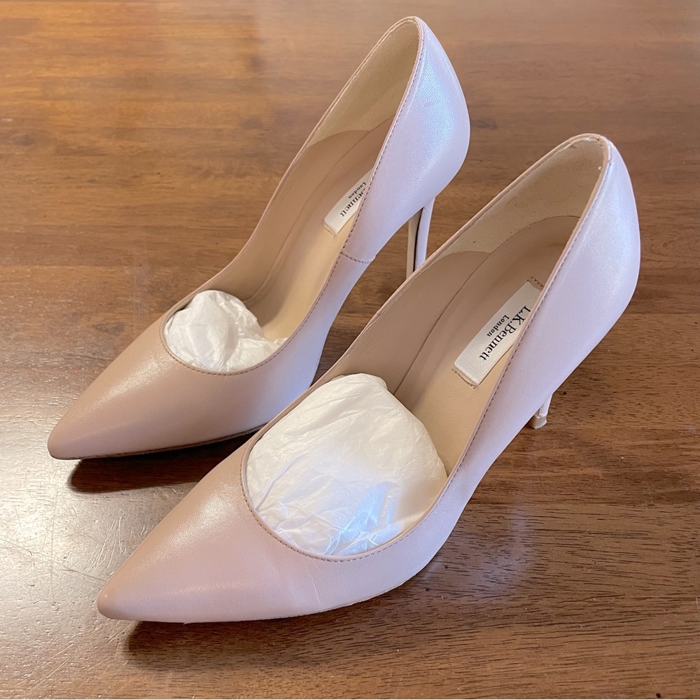L.K. Bennet Nude Leather Pumps - 37 1/2 US: Size 7